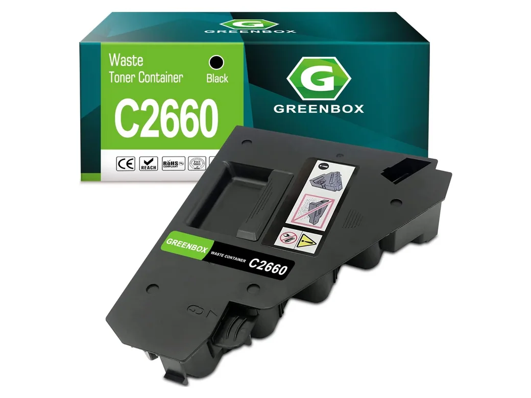 GREENBOX C2660 Waste Toner Container for Dell, 1 Black, 1-pack