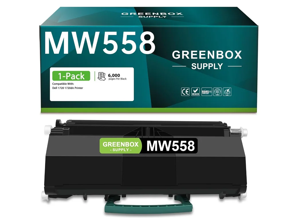GREENBOX MW558 Toner Cartridge for Dell, 1 Black, 1-pack