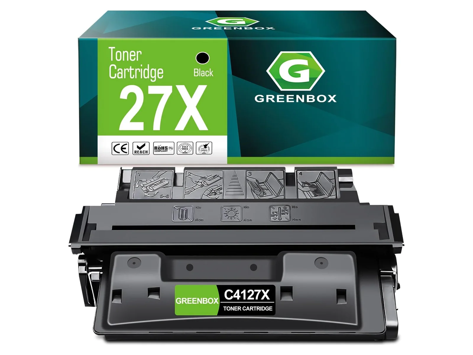 GREENBOX C4127X Toner Cartridge for HP, 1 Black, 1-pack