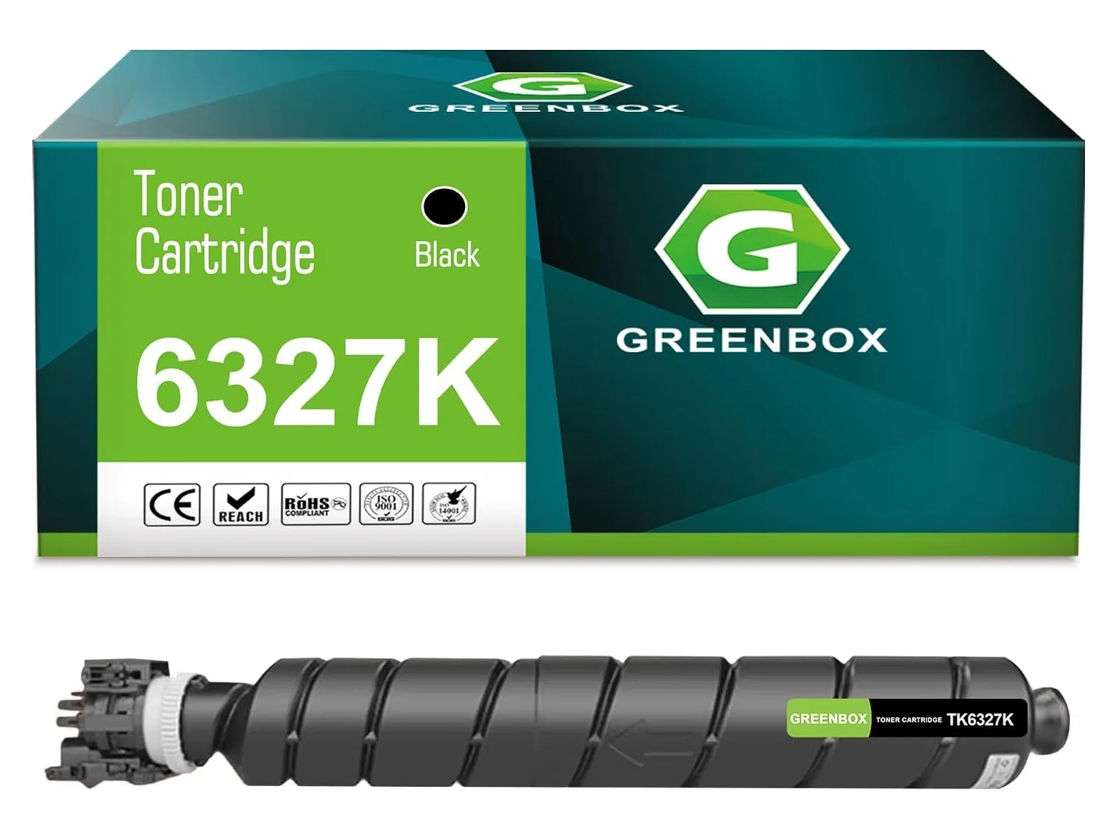 GREENBOX TK-6327 Toner Cartridge for Kyocera, 1 Black, 1-pack