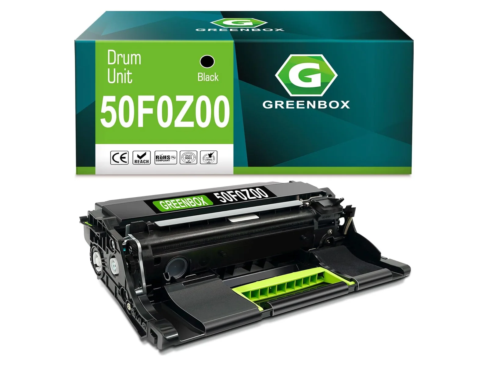 GREENBOX 50F0Z00 / 50F0Z0G Drum Unit for Lexmark, 1 Black, 1-pack