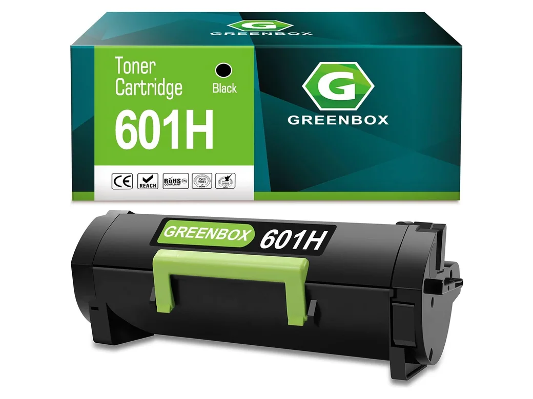 GREENBOX 60F1H00 / 601H Toner Cartridge for Lexmark, 1 Black, 1-pack