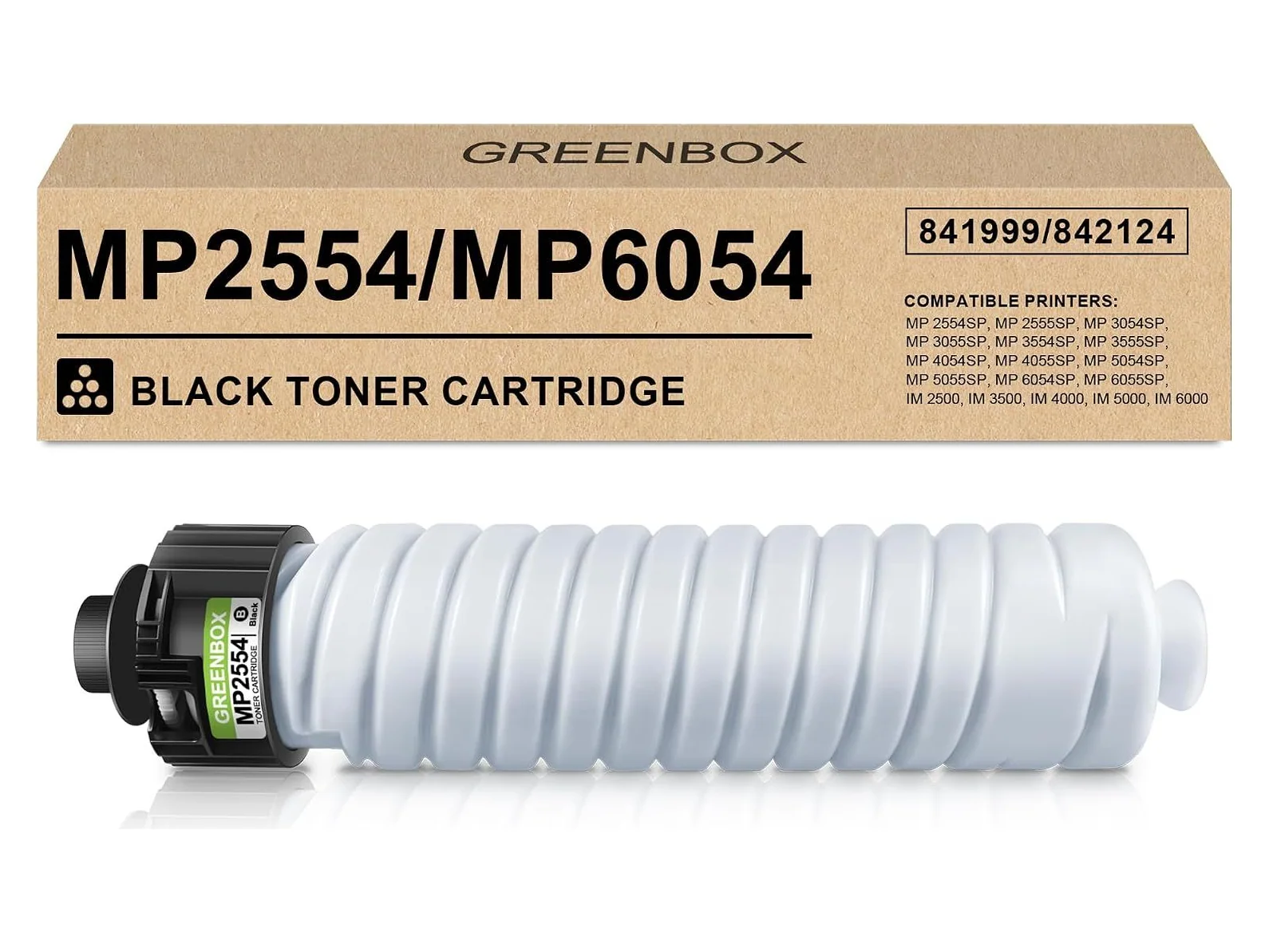 GREENBOX MP2554 / MP6054 Toner Cartridge for Ricoh, 1 Black, 1-pack