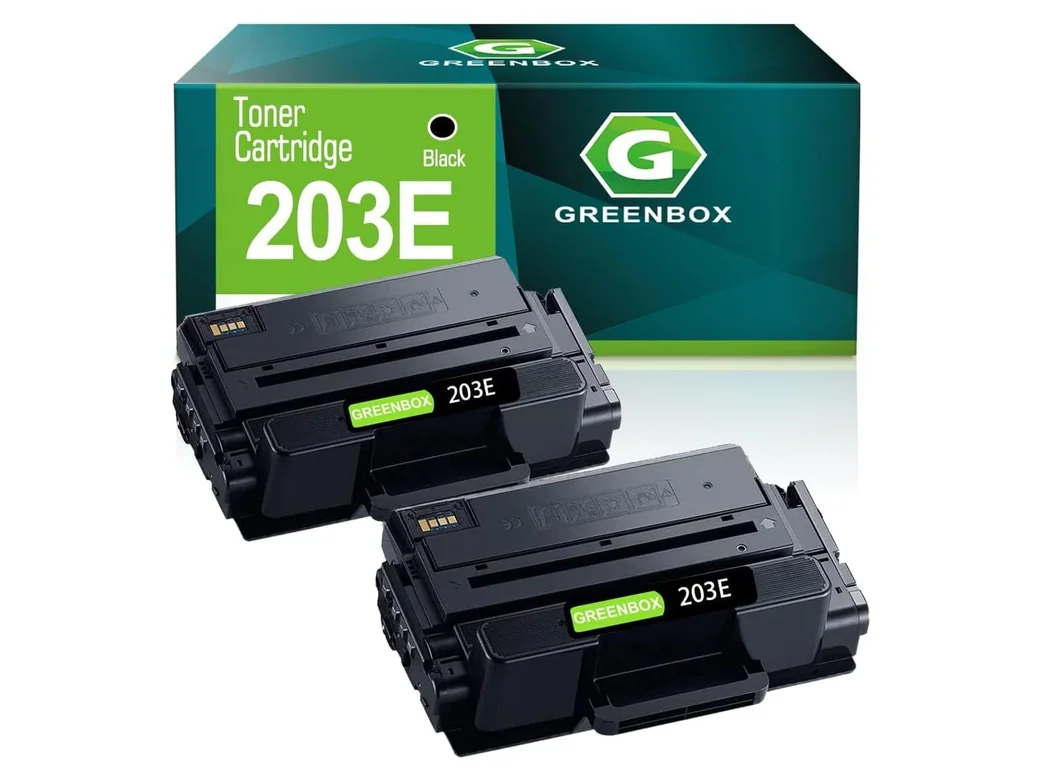 GREENBOX MLT-D203E Toner Cartridge for Samsung, 2 Black, 2-pack