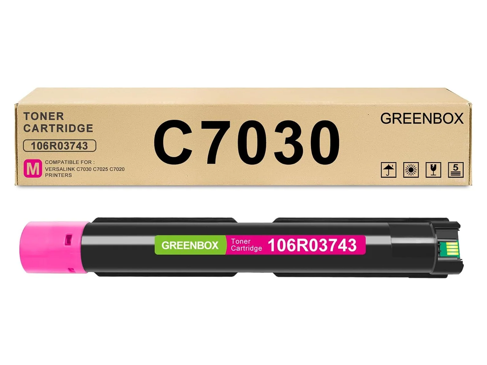 GREENBOX C7020 / C7025 Toner Cartridge for Xerox, 1 Magenta, 1-pack
