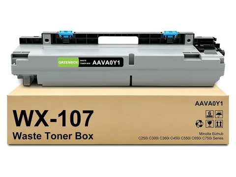 GREENBOX WX-107 Waste Toner Container for Konica Minolta, 1 Black, 1-pack